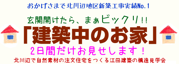 加須市で「建築中の家」構造見学会開催